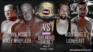 TAG TEAM TITLE MATCH SIGNED FOR BREAKING LIMITS 7