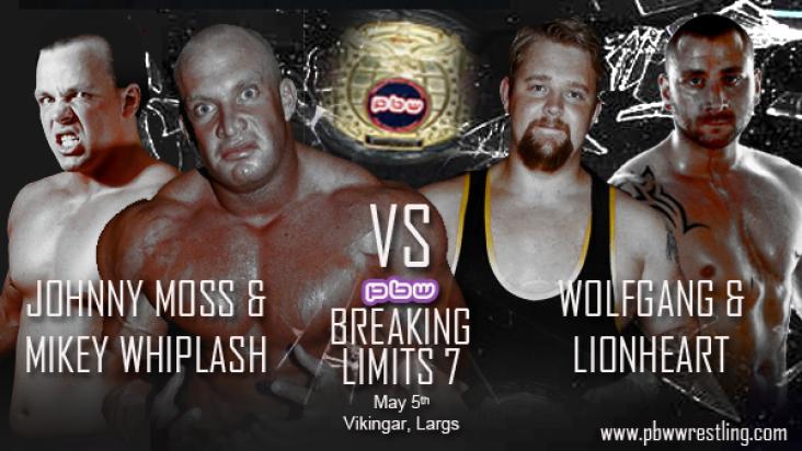 TAG TEAM TITLE MATCH SIGNED FOR BREAKING LIMITS 7