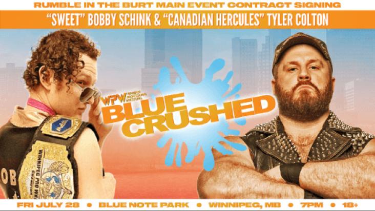 Tyler Colton and WPW Champion Bobby Schink to sign contract for RUMBLE IN THE BURT Main Event!
